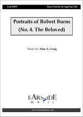 Portraits of Robert Burns piano sheet music cover